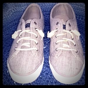 Sperry Topsider Grey Canvas Sneakers